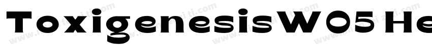 ToxigenesisW05 Heavy Regular字体转换